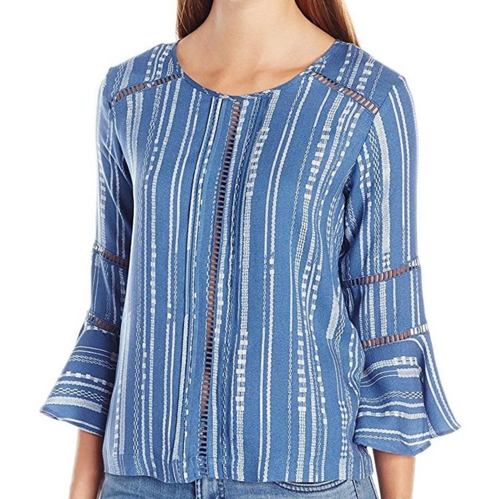 Minkpink Blue Bell Sleeve